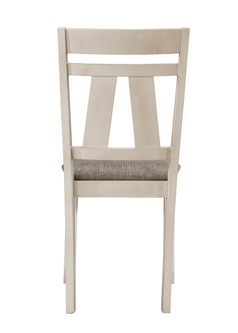 Maribelle Chalk Gray Extendable Dining Set