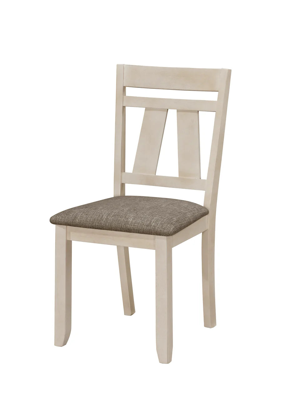 Maribelle Chalk Gray Extendable Dining Set