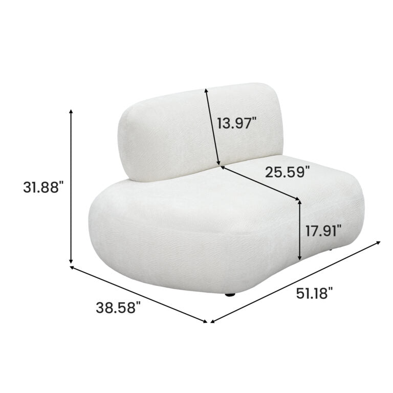 Modern Curved Modular Sectional Sofa
