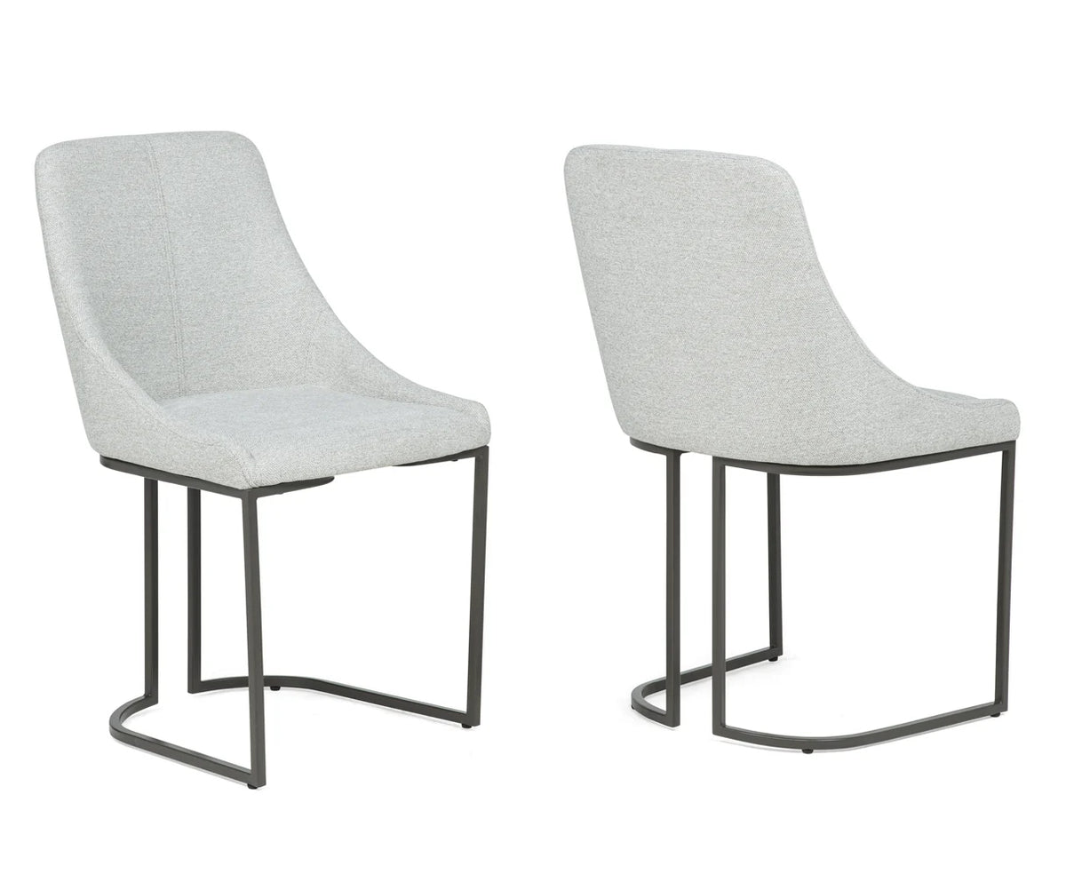 Verano Light Gray Round Dining Set