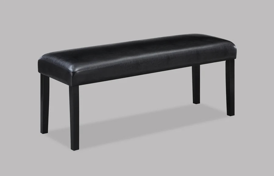 Tanner White & Black Faux Marble Dining Set
