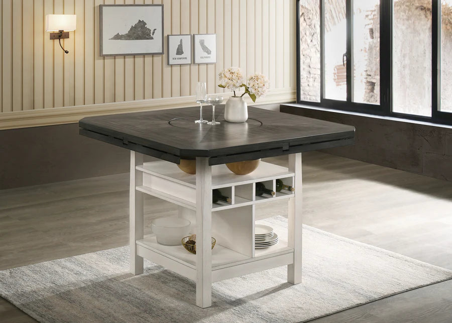 Conner Chalk Gray Counter Height Dining Set