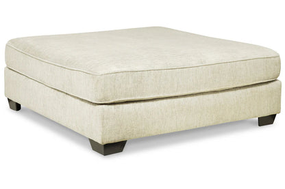 Otomana extragrande con acento de pergamino de Rawcliffe