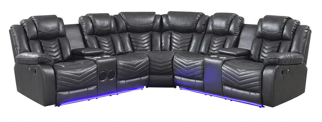 Lucky Charm Sectional Reclining Set S2021