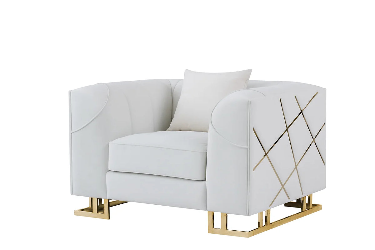 Designer Sofa and Loveseat Set