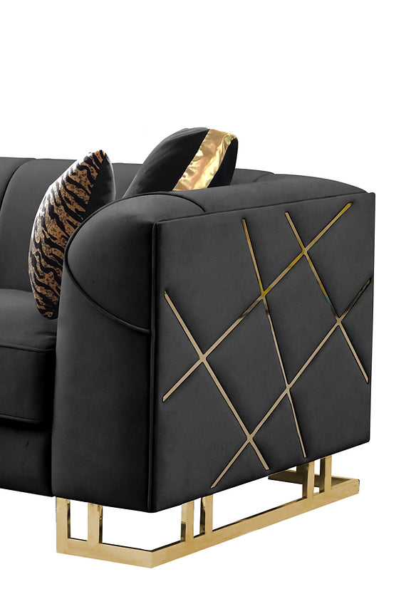 Designer Sofa and Loveseat Set