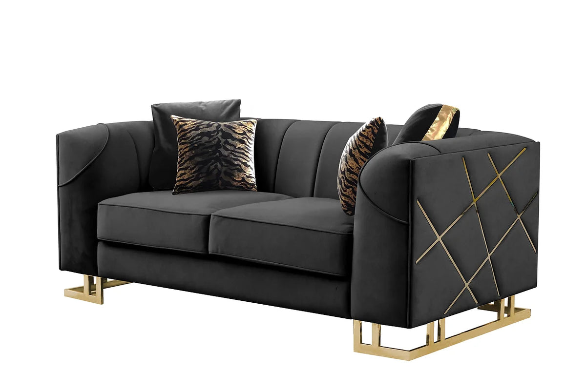 Designer Sofa and Loveseat Set