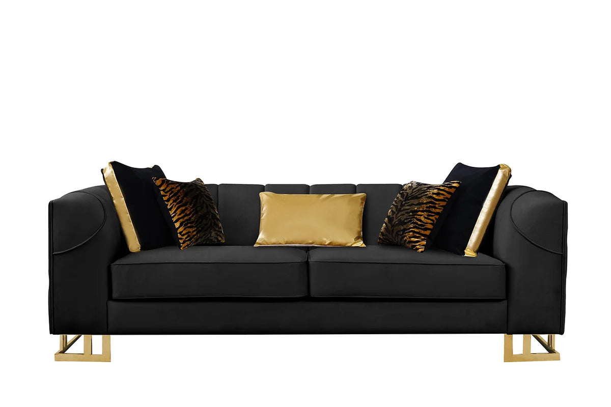 Designer Sofa and Loveseat