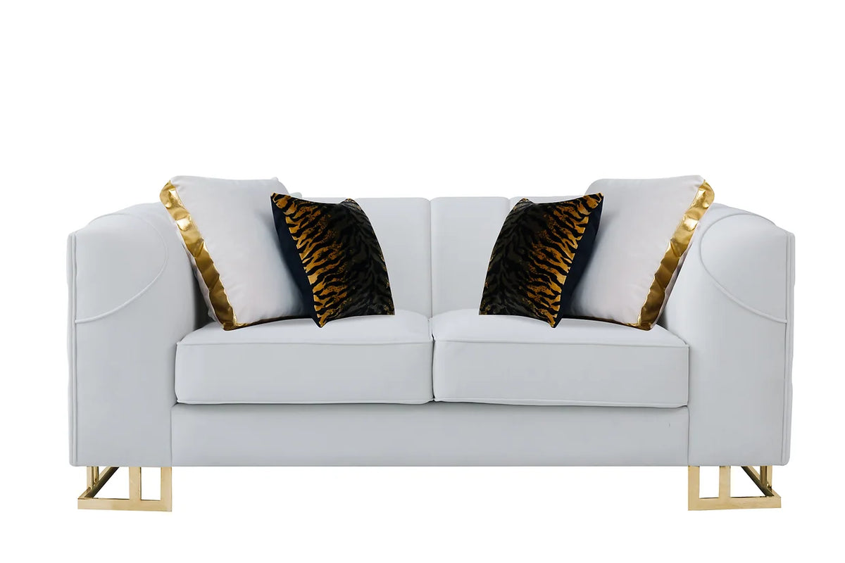 Designer Sofa and Loveseat Set