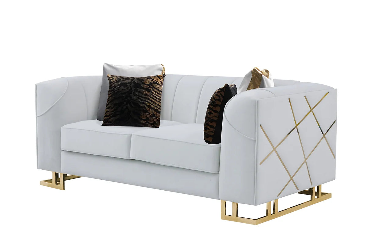 Designer Sofa and Loveseat Set