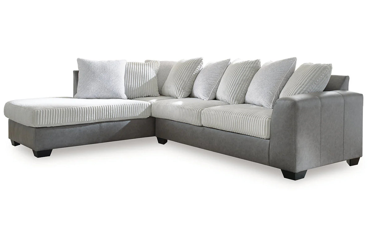Clairette Court Alloy 2-Piece Chaise Sectional