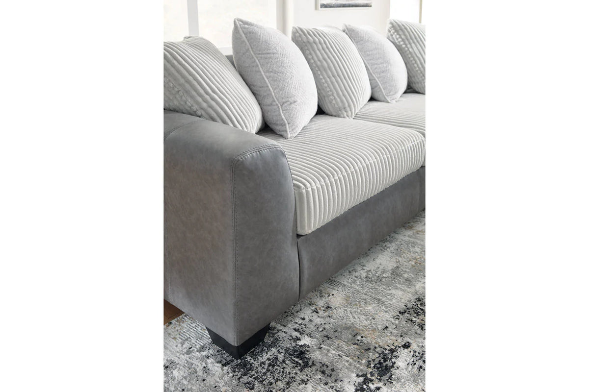 Clairette Court Alloy 2-Piece Chaise Sectional