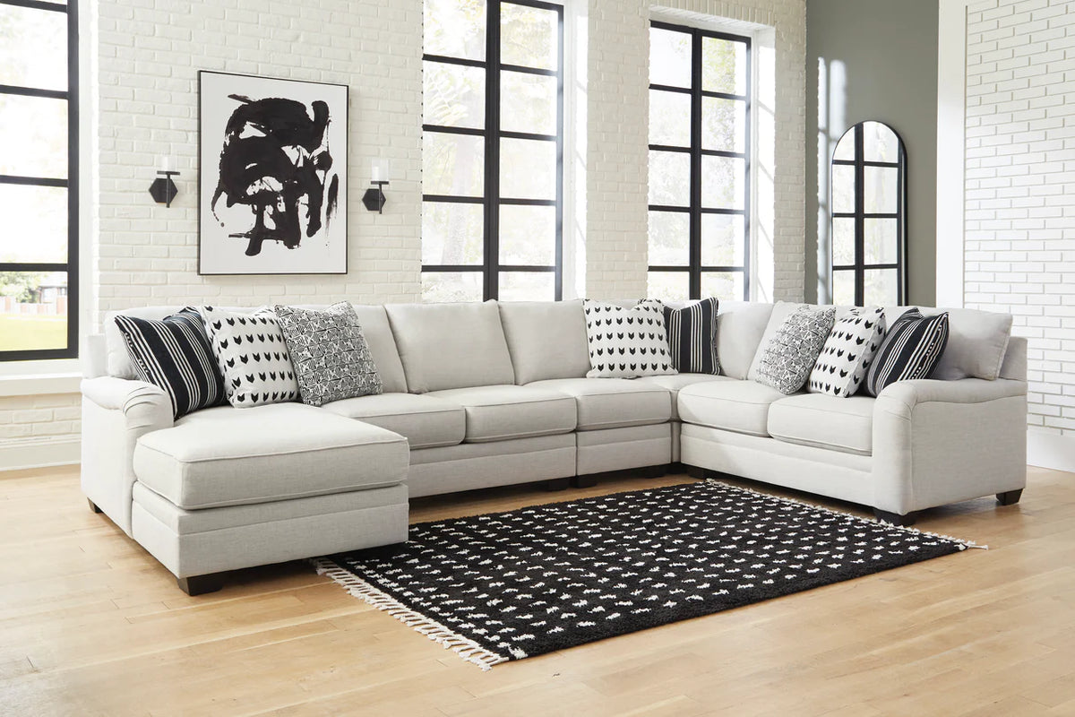 Huntsworth Dove Gray Chaise Sectional