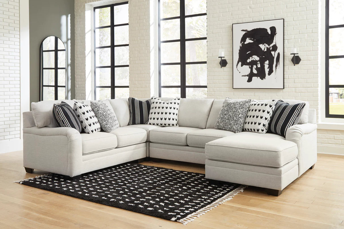 Huntsworth Dove Gray Chaise Sectional