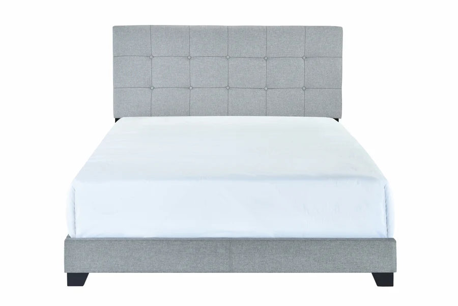 Cama tapizada Florence Gray King