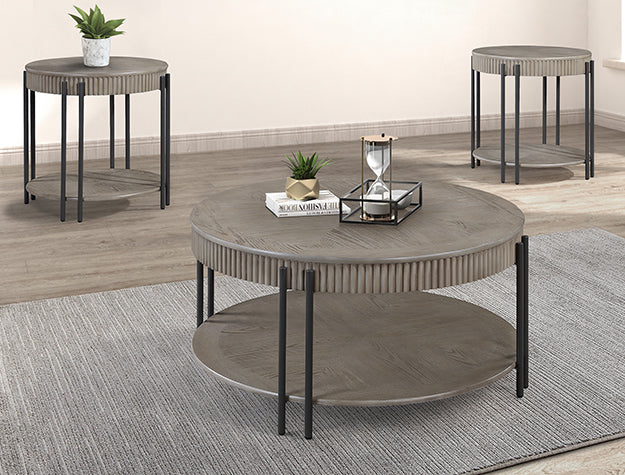 Providence Gray Round Coffee Table