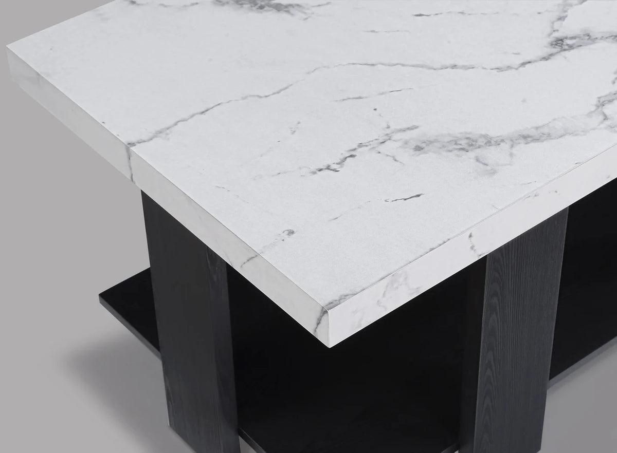Boris Faux Marble 3-Piece Coffee & End Table Set