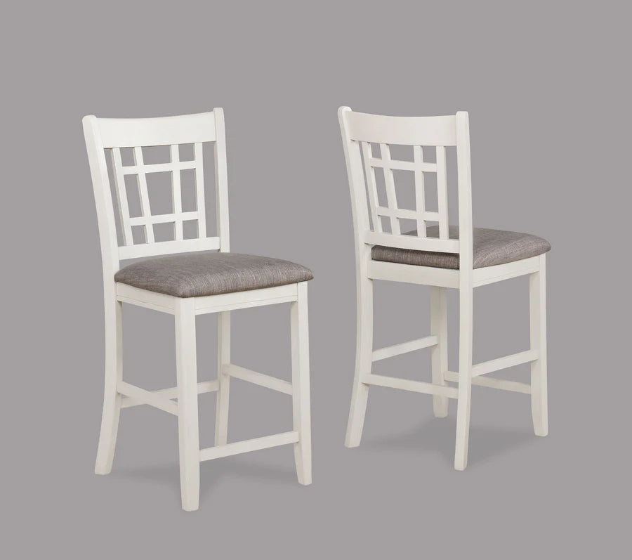 Juego de comedor de altura de mostrador Hartwell Chalk Gray