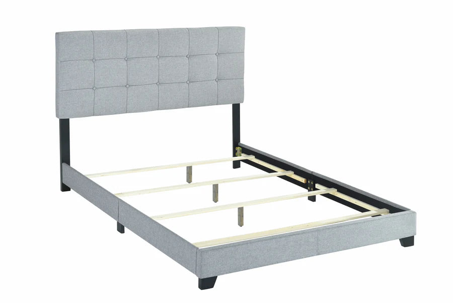 Cama tapizada Florence Gray King