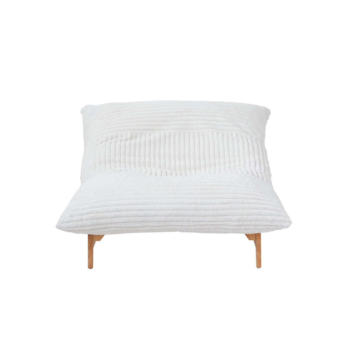 Corduroy Leisure Lounge Chair with Solid Wood Frame
