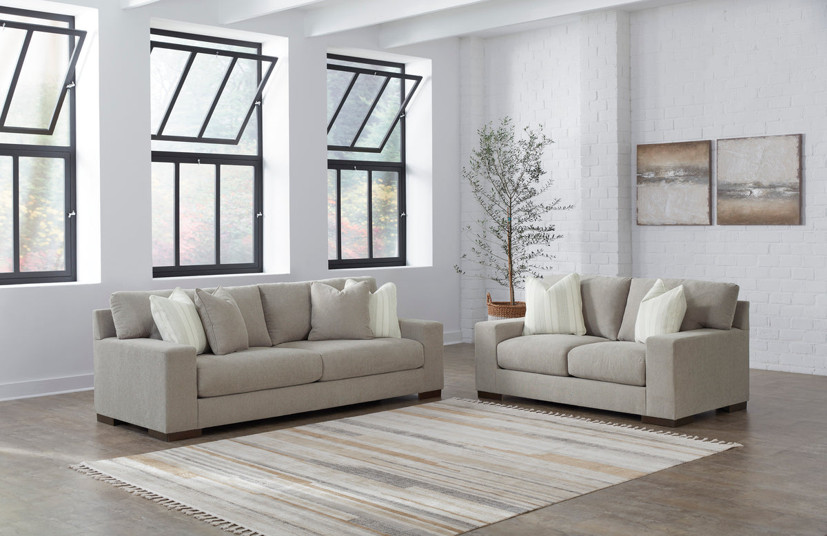 Sofá y loveseat Maggie en lino