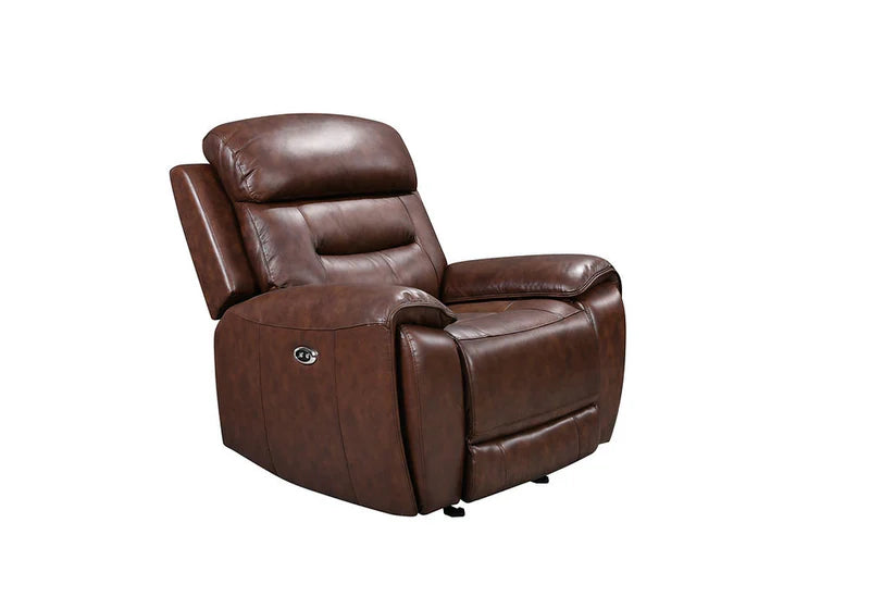 Rosewood Leather 3-Piece Power Reclining Set