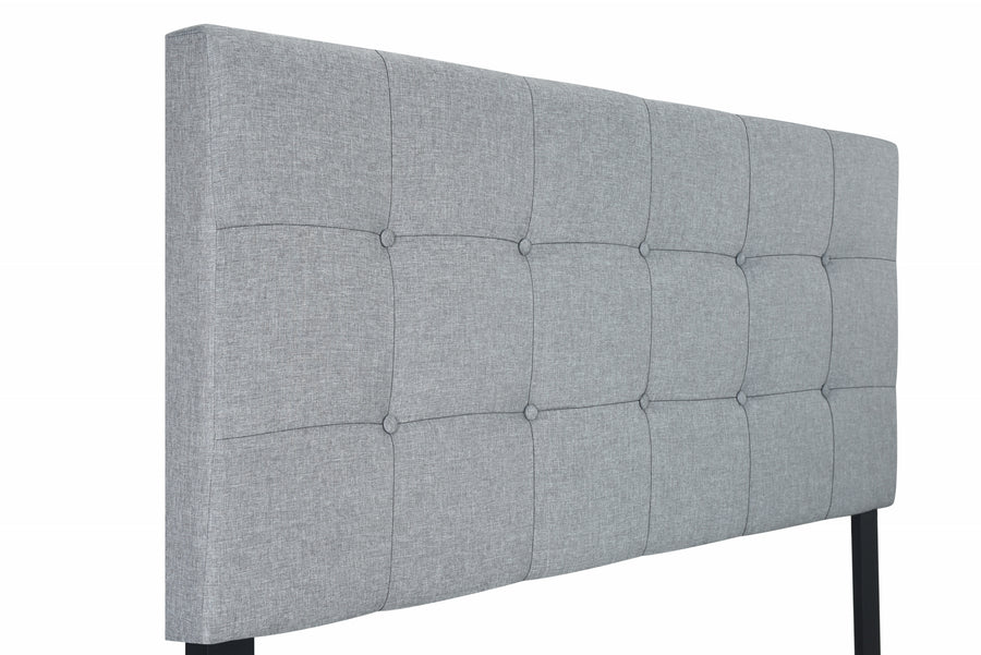 Cama tapizada Florence Gray King