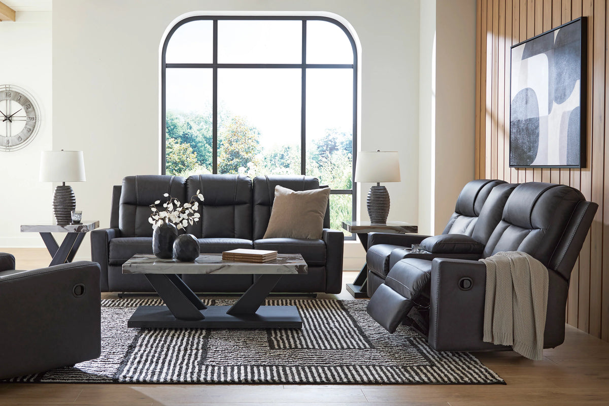 Mackmenville Black 3-Piece Reclining Set or Seats