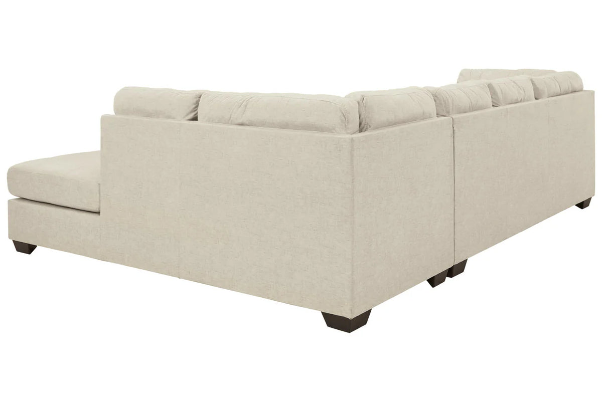 Seccional de 2 piezas Falkirk Parchment con chaise (brazo derecho)