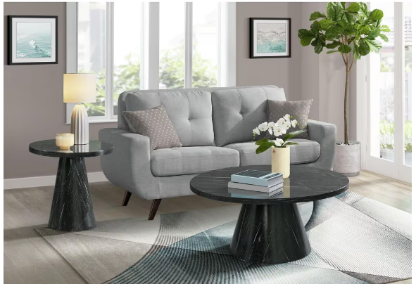 Bellini Gray Round Coffee Table