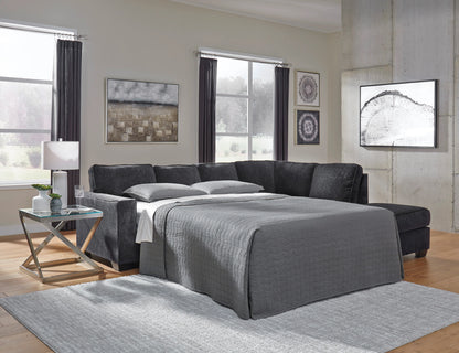 Altari Slate 2-Piece Chaise Sleeper Sectional