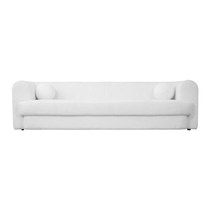 Sherpa Upholstered Wide Seat Sofa