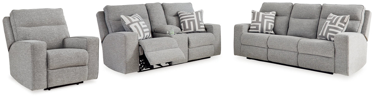 Biscoe Pewter 3-Piece Power Reclining Set or Seats