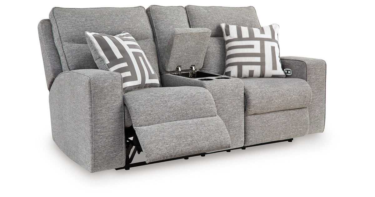 Biscoe Pewter 3-Piece Power Reclining Set or Seats