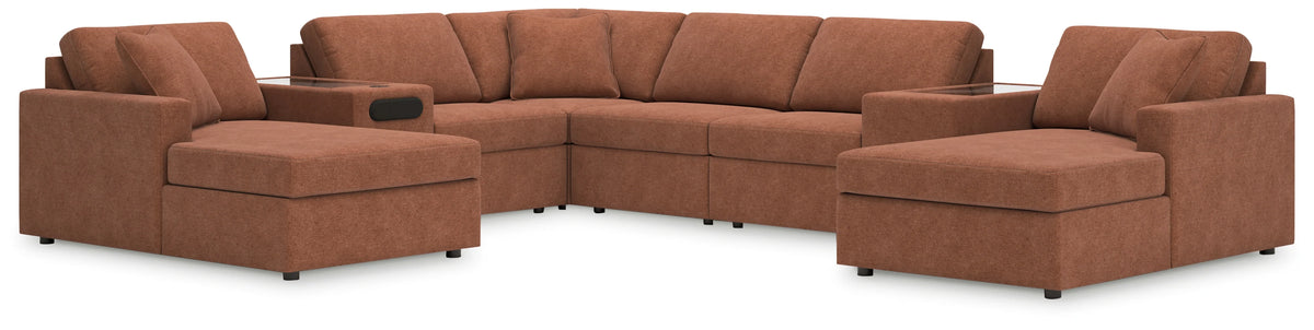 Modmax 8-Piece Modular Sectional with Audio Console