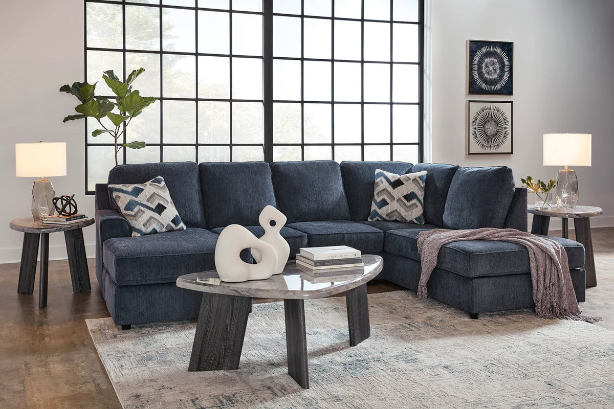 Albar Place Cobalt 2-Piece Chaise Sectional