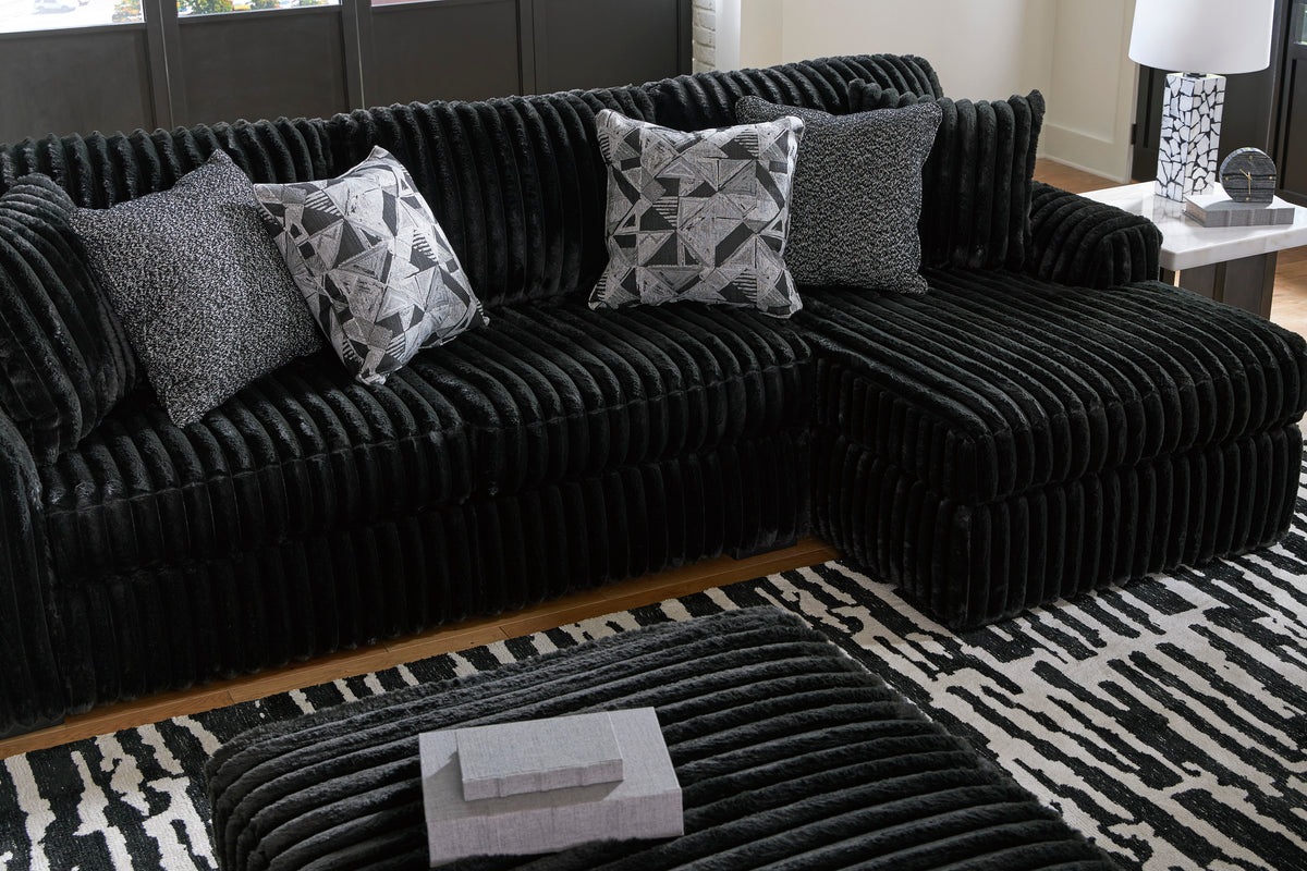 Midnight-Madness 2-Piece Sectional Sofa with Chaise