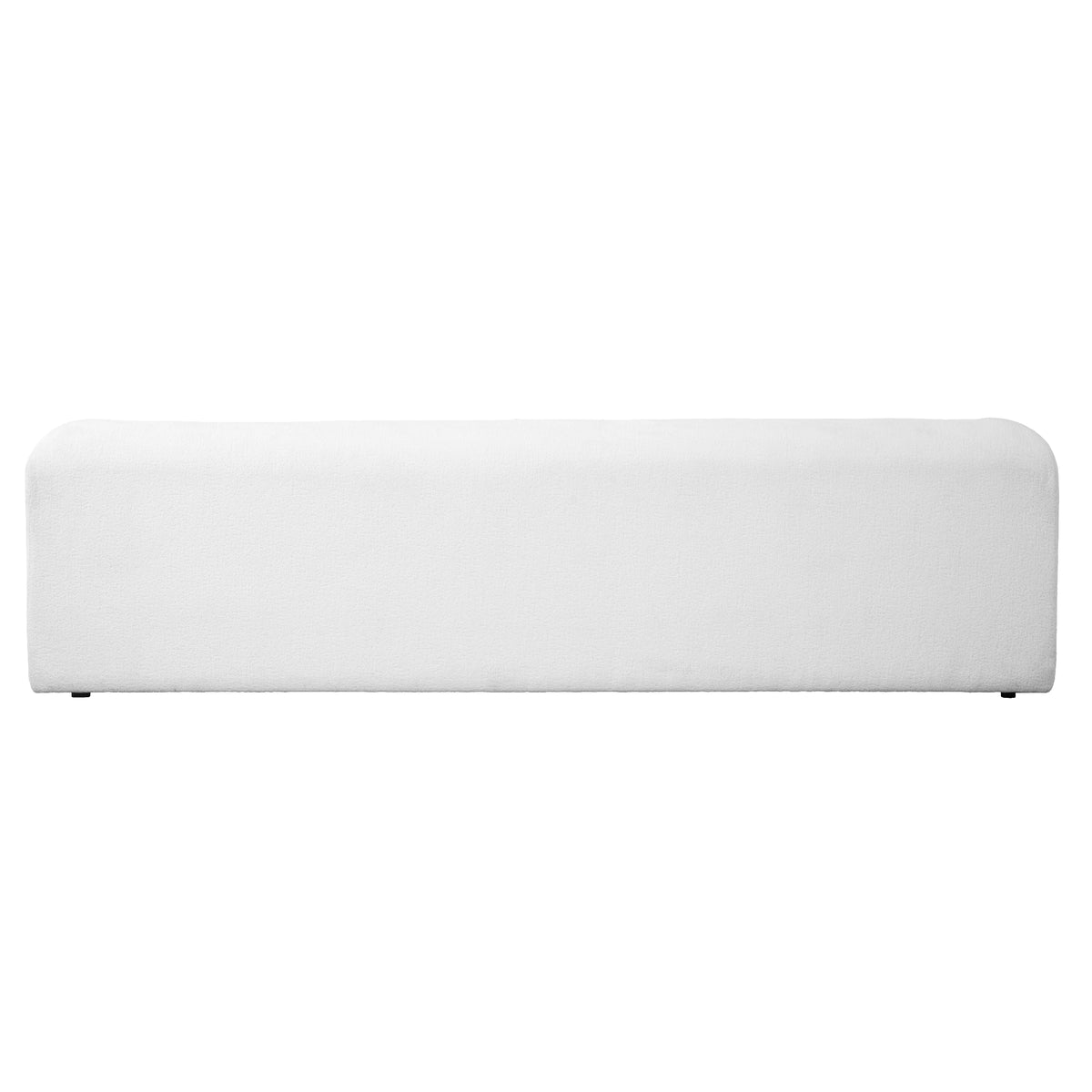 Sherpa Upholstered Wide Seat Sofa