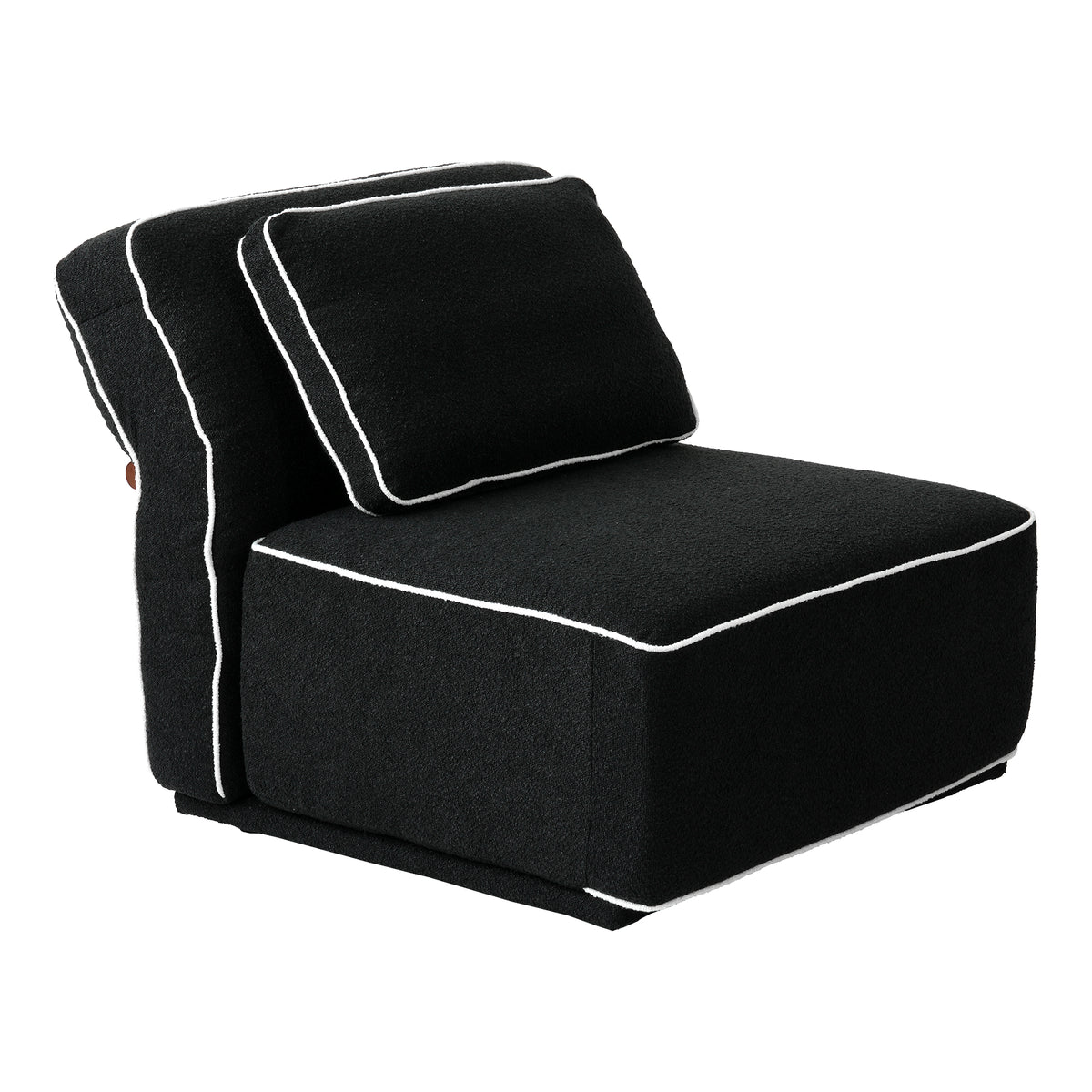 Modern Bouclé Modular Sectional with Reversible Chaise