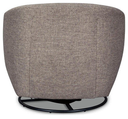 Sillón decorativo giratorio Upshur color topo