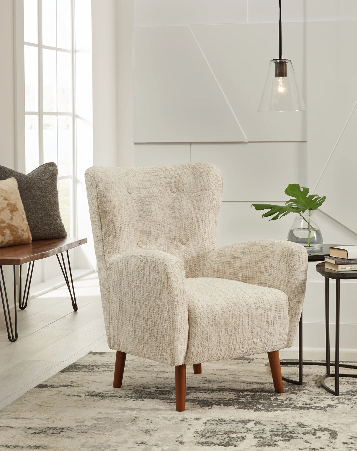 Jemison Next-Gen Nuvella Dune Elegant Accent Chair