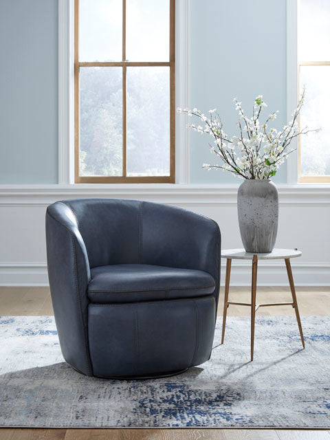 Kierreys Leather Swivel Chair