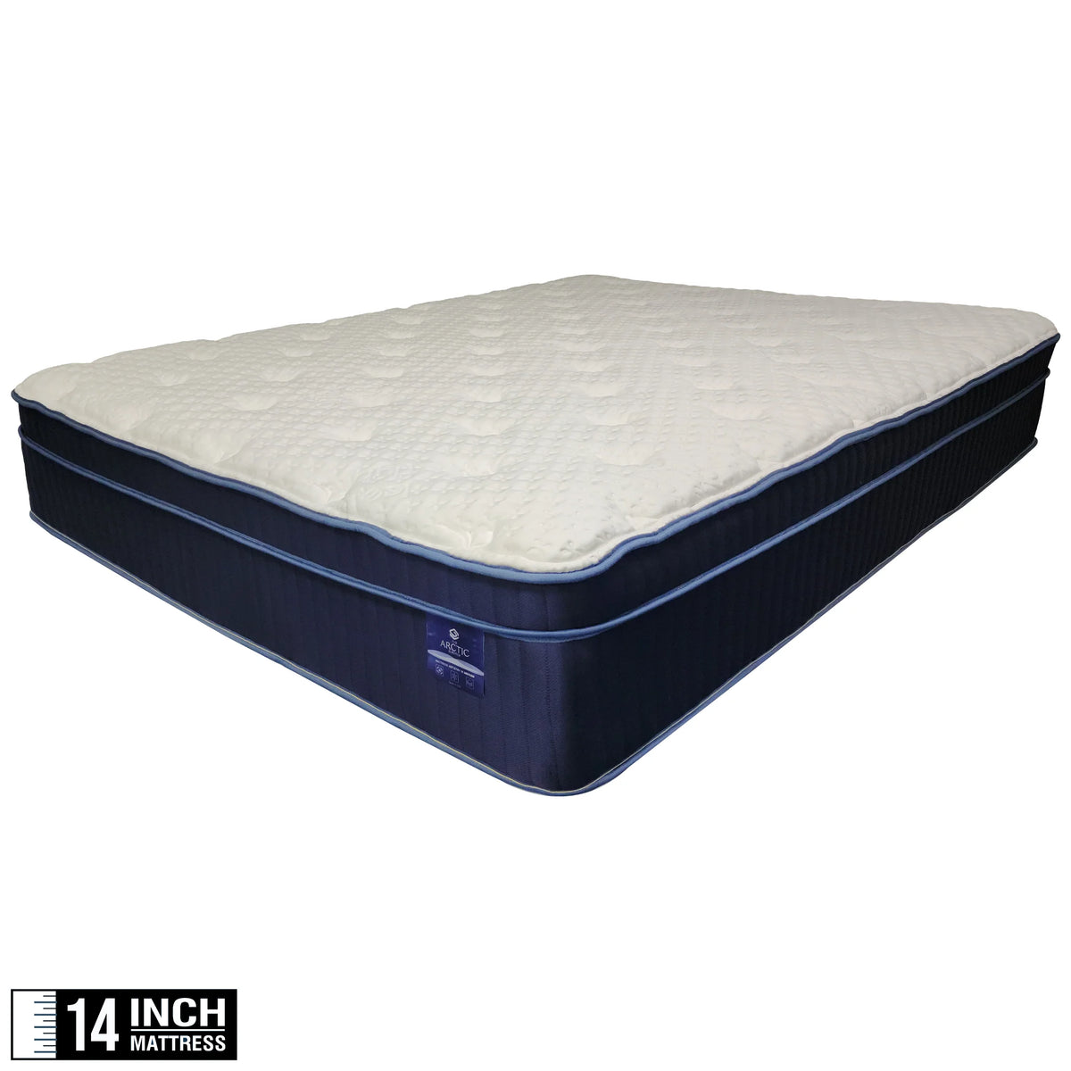 Arctic Luxury EuroTop Mattress A3 – 14" Cooling, Gel Foam w/ 10-year warranty