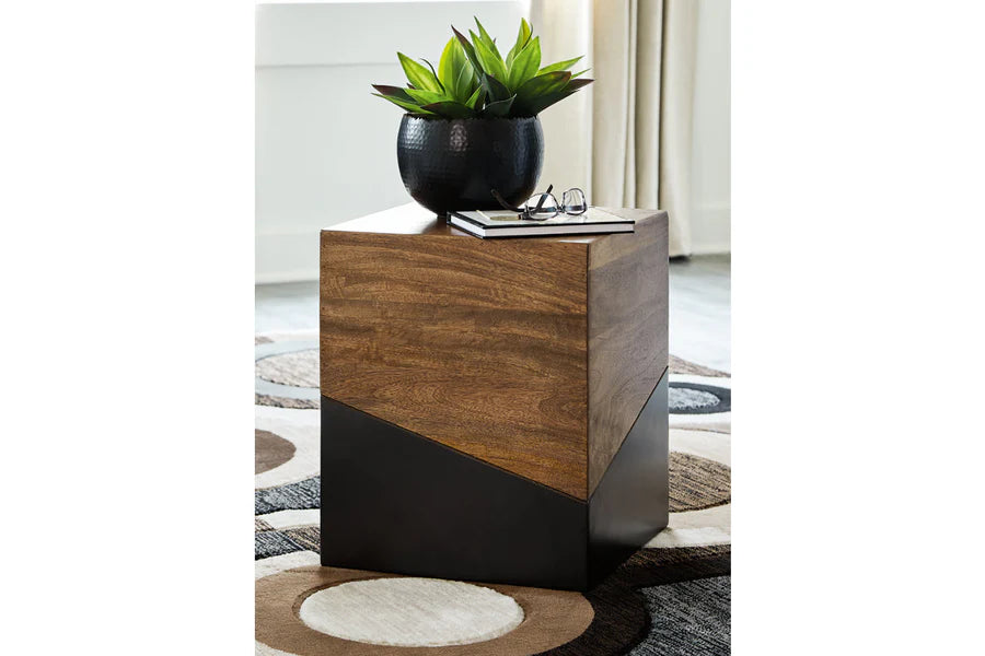 Trailbend Brown and Gray Accent Table