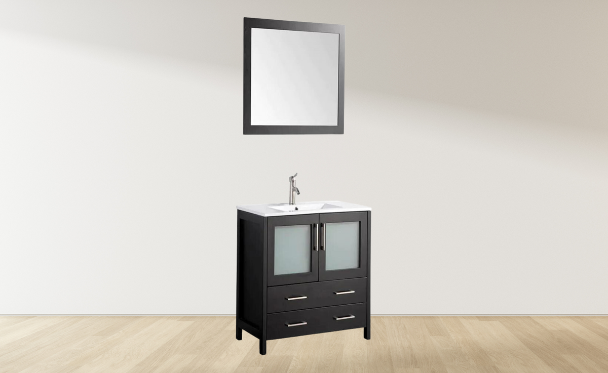 Ocean Royal 36 in. Espresso Vanity Set with Mirror