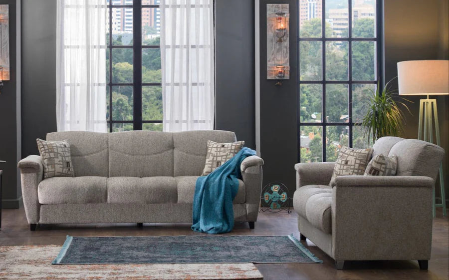 Aspen Aristo Brown Sofa & Loveseat