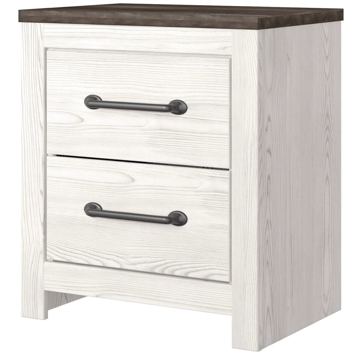 Juego de dormitorio juvenil con paneles en blanco y gris Gerridan 