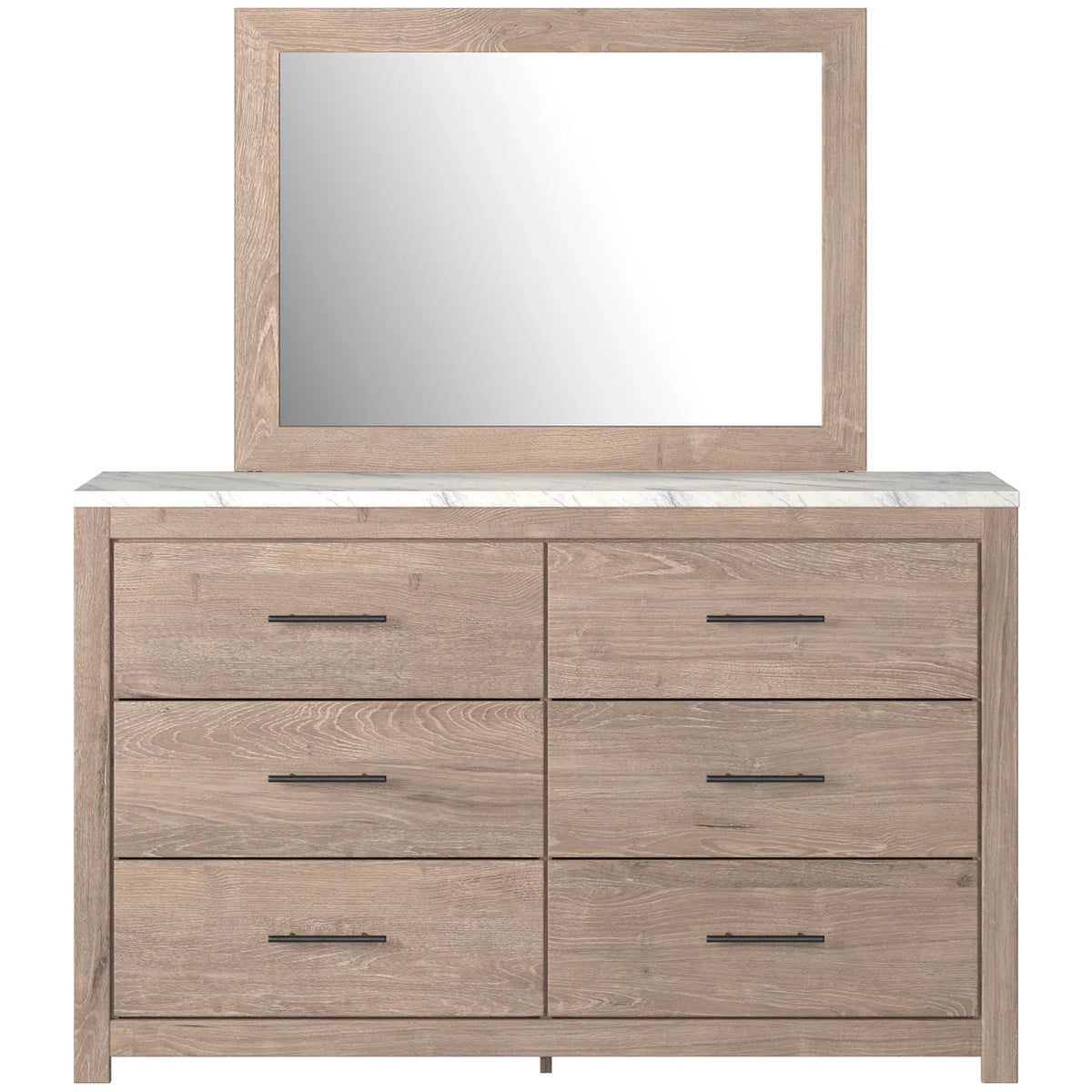 Senniberg Light Brown/White Youth Panel Bedroom Set