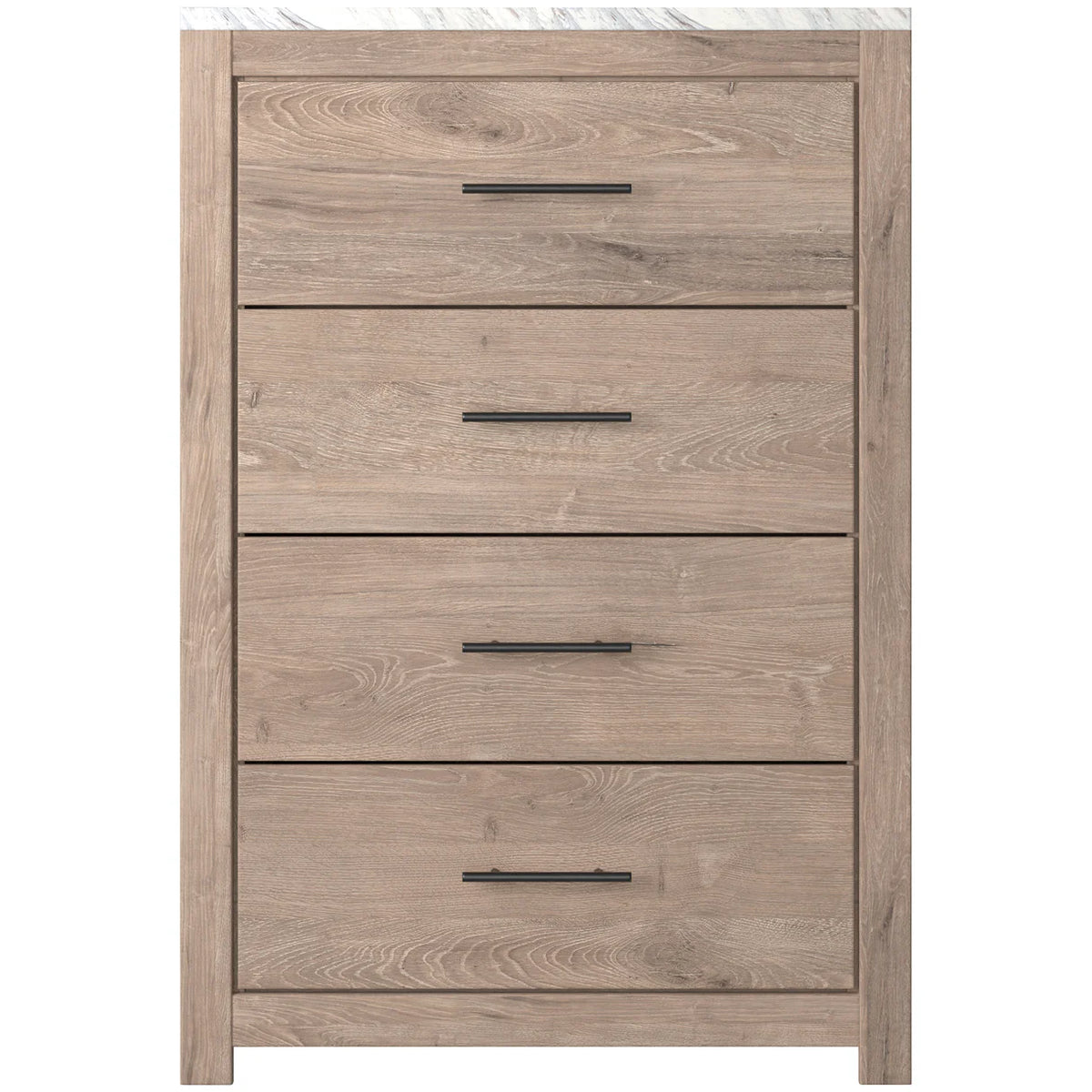 Senniberg Light Brown/White Youth Panel Bedroom Set