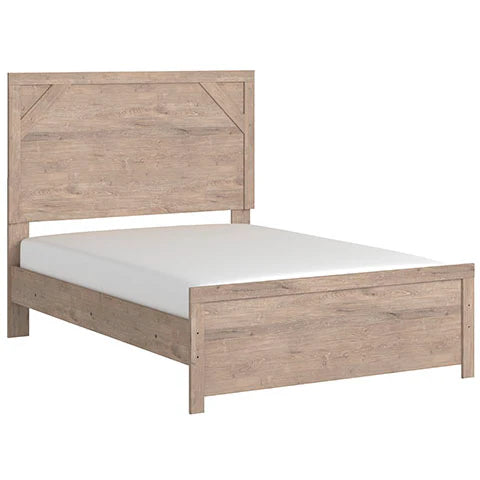 Senniberg Light Brown/White Youth Panel Bedroom Set
